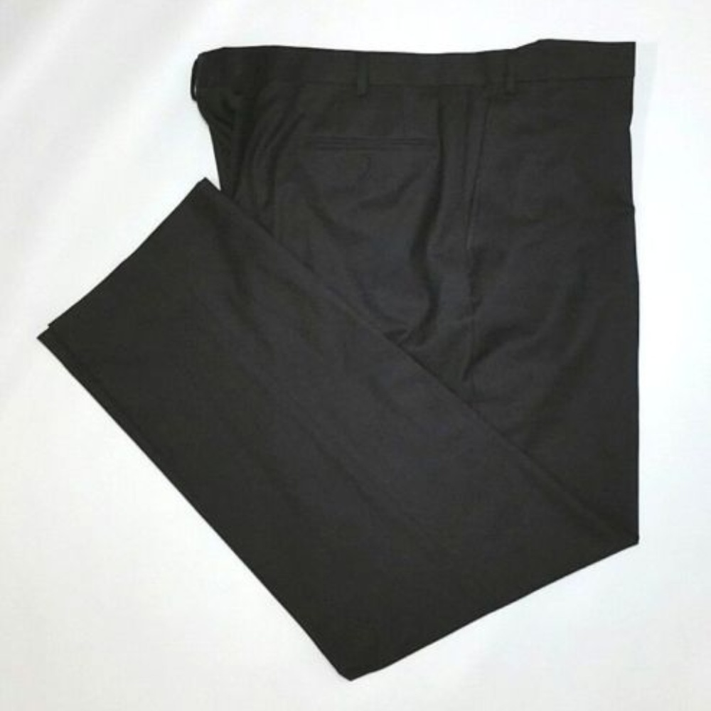 VAN HEUSEN Pants Black Flat Front Dress